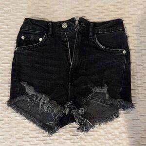 Zara Black Denim Shorts